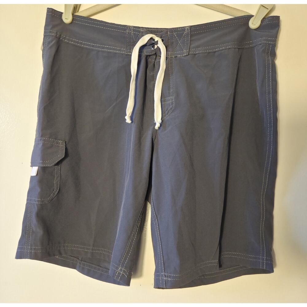 Kanu Womens Surf Board Shorts Trunks Size 6 Gray Lightweight Coastal Vacation